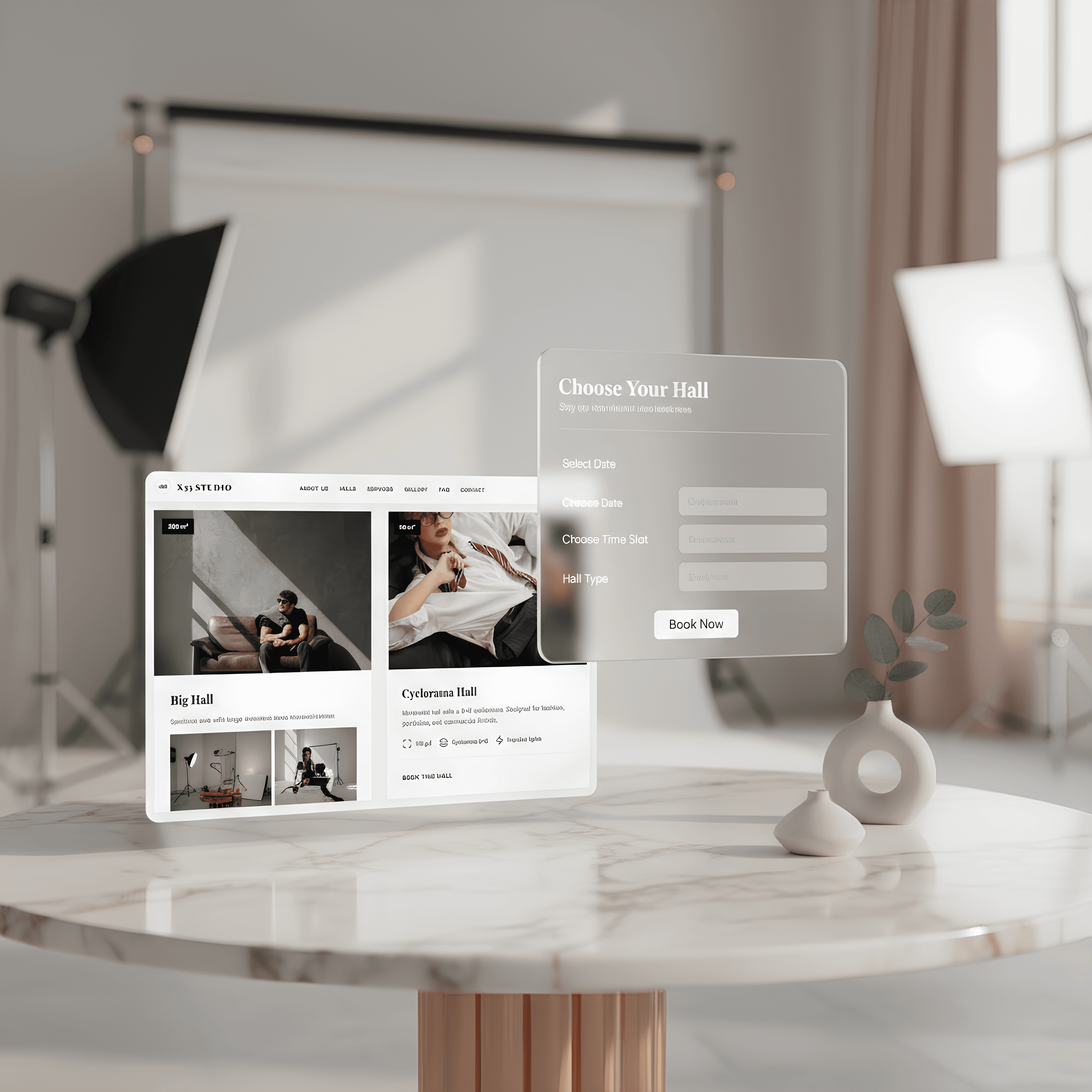 Professional website on a laptop